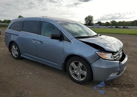 2012 Honda Odyssey Touring from USA, damaged, VIN 5FNRL5H92CB075089